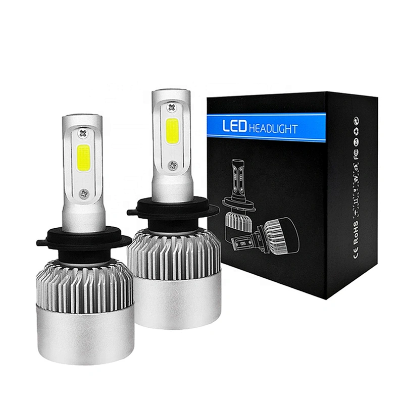 360 light high power 12v 24v h1 h11 9005 9006 h7 3 side s2 cob automotive h11 led headlights