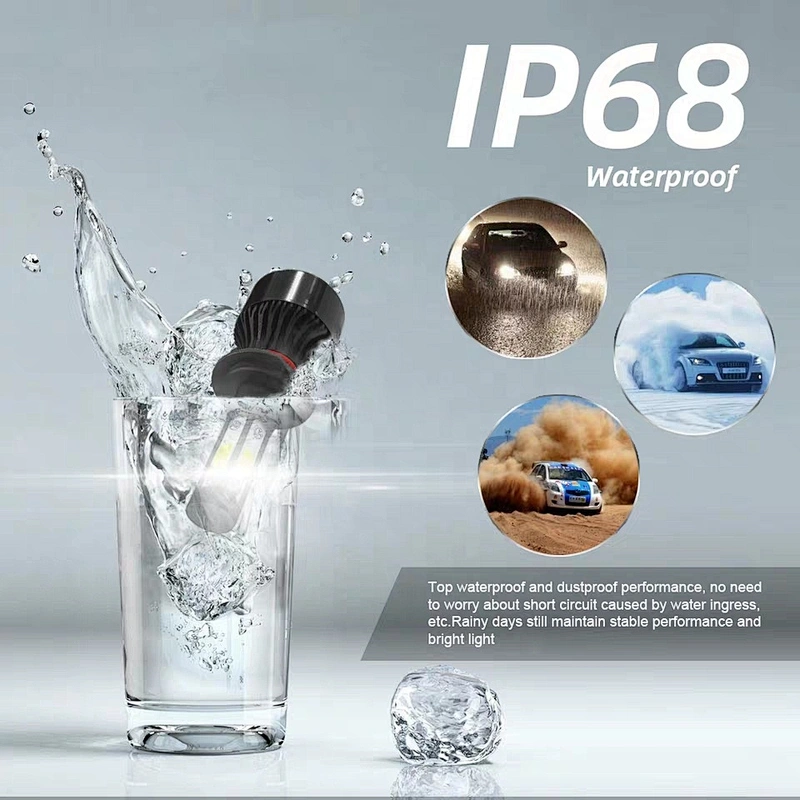 2021 led auto headlight light super bright mini fan cooling 9005  h11 h4 car led headlight bulb