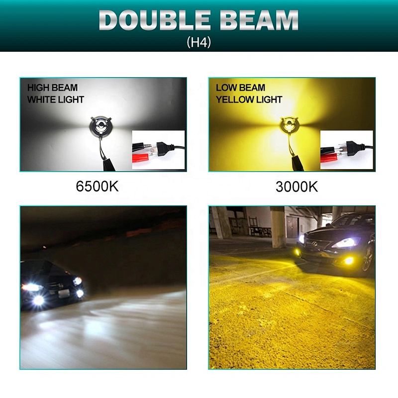Super Bright 16000 Lumen 60w Canbus car light bulb H4 H7 Led H7 H4, COB CSP H1 H3 9005 9006 H11 H4 H7 Auto Car F2 LED Headlights