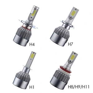 High power C6 h4 led headlight bulb super bright h4 high low beam H11 h7 lamp H13 9005 9006 h1 led h4 headlight