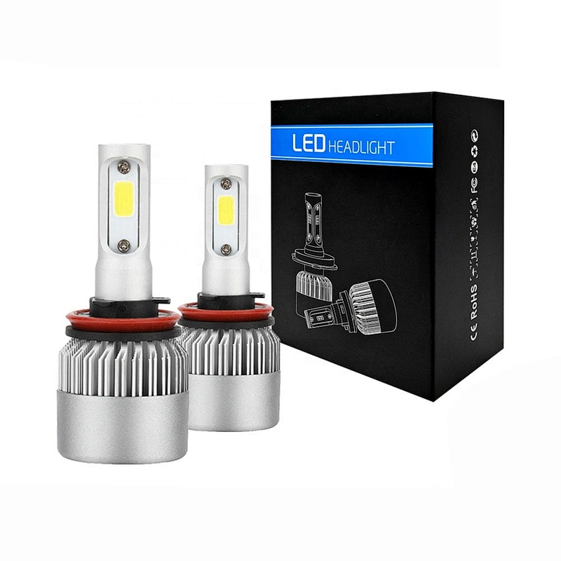 Car h4 dual color lights led headlight for car 9004 S2 h3 led headlight for car