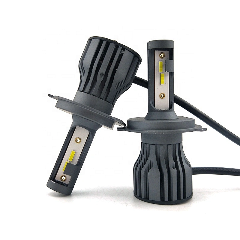 LED auto car headlamp 8000LM COB H4 H7 9004 9006 9007 Car fanless led fog headlights h4 bulb