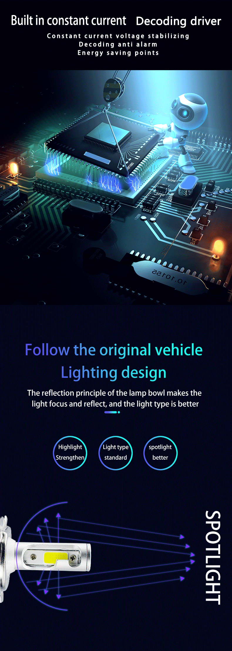 h4 auto led light