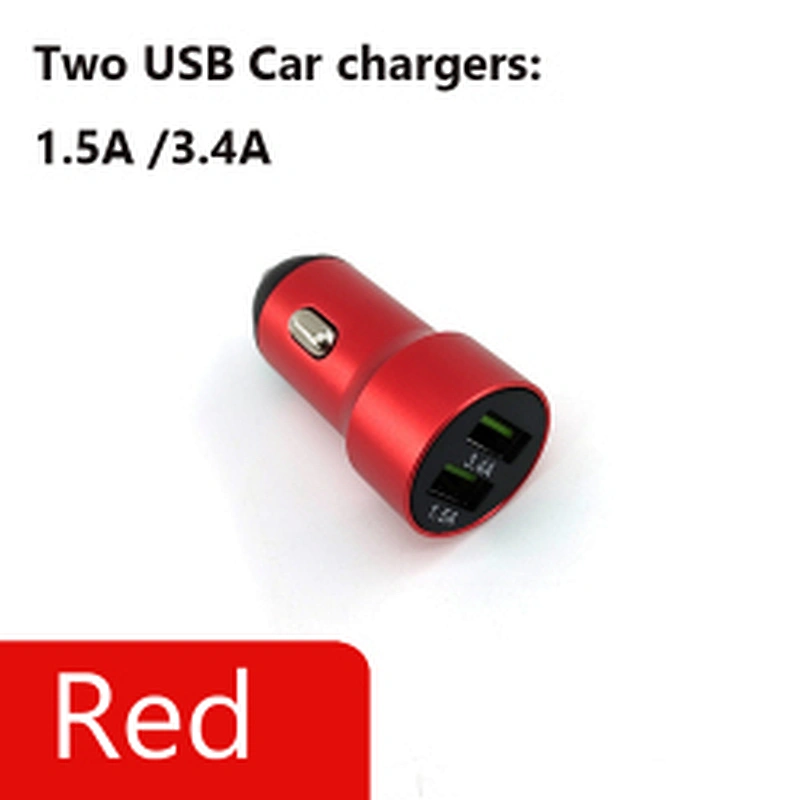 Mobile Phone Accessories Wholesale Battery Charger Car Dual USB Port EV Phone Car Charger