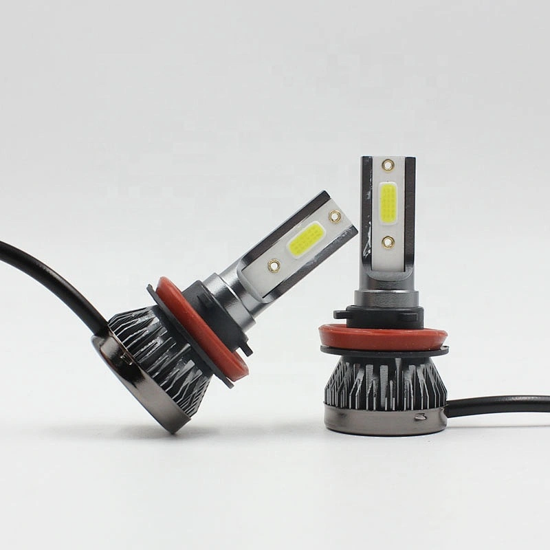New LED headlight bright 8000lm Mini size H4 led auto headlight Fanless Led Headlight Bulbs