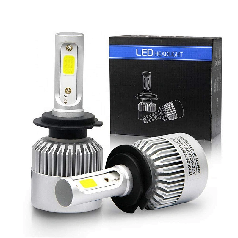 Cheap auto led headlampbick 4300k 6000k 8000k car light h4 h7 h11 9005 automotive s2 led headlight bulb kits