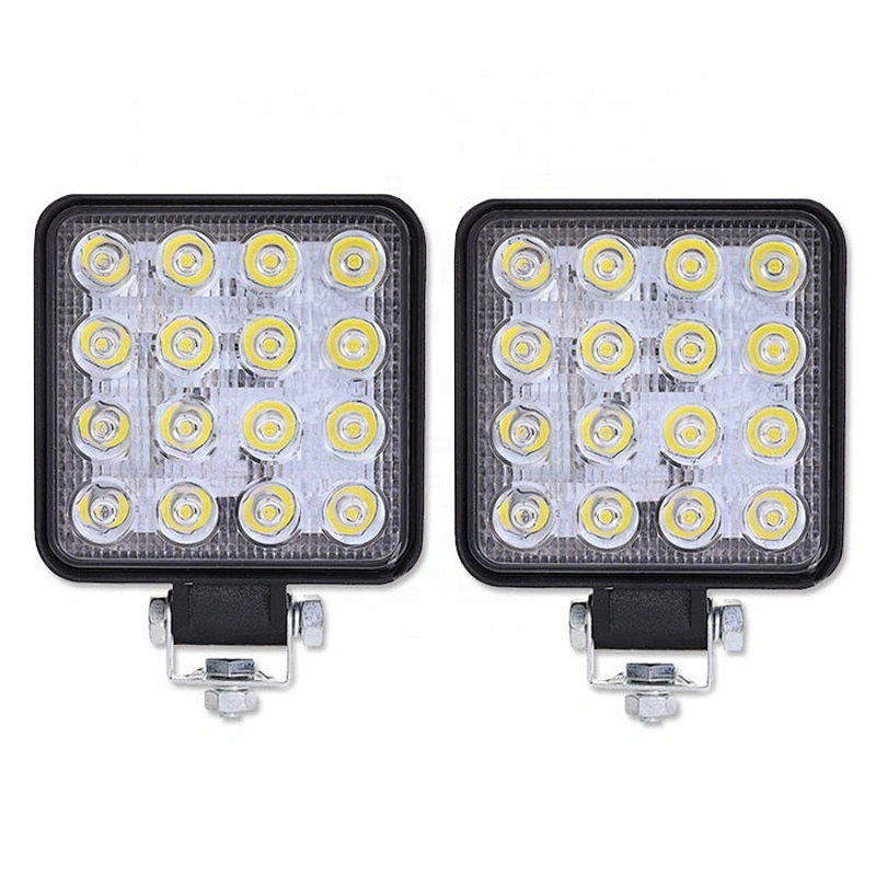 EXCAVATOR WORK LIGHT LED DRIVING LIGHT WORK LAMP 27W SQUARE 12V 24V OFFROAD LAMP 4WD ATV SUV OFFROAD TRUCK MACHINARY VEHICLE