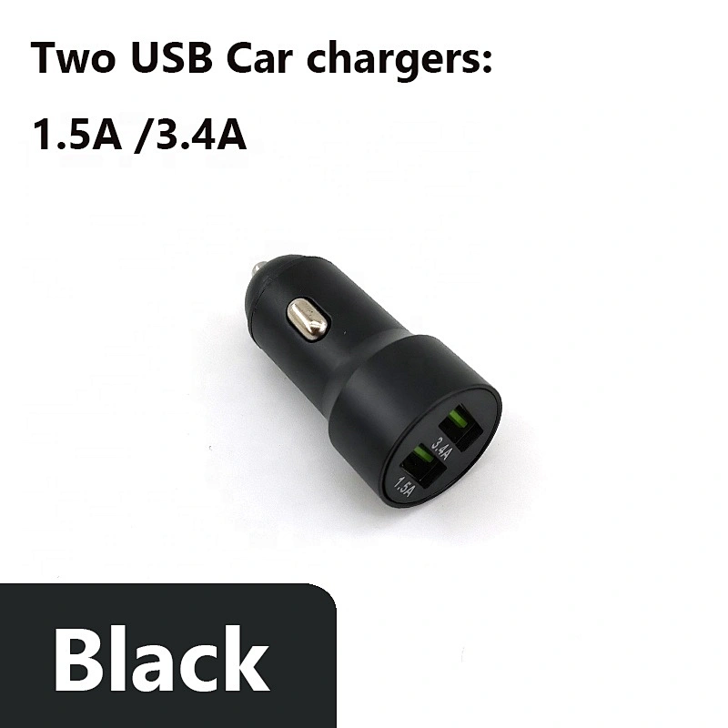 Mobile Phone Accessories Wholesale Battery Charger Car Dual USB Port EV Phone Car Charger