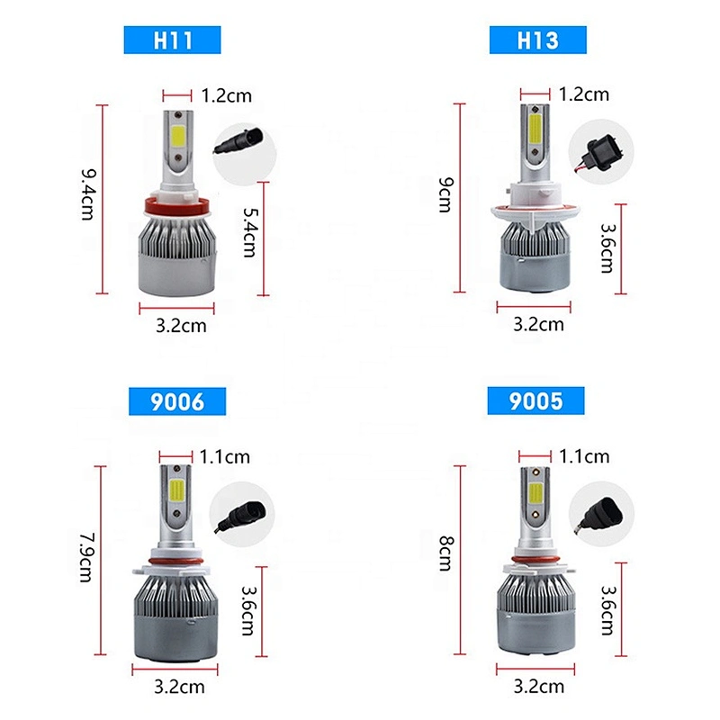 C6 led headlight nighteye led 10000lm h13 led bulb