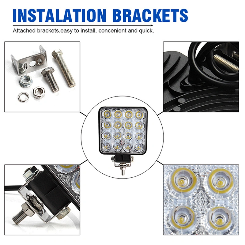 48w 16pcs off road car light inspection lamp led work light