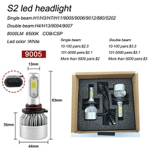 High power headlights led h11 led headlight bulbs s2 led headlight
