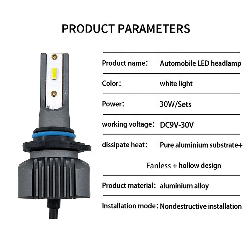 High quality super bright car led headlight Aluminum Alloy headlight lamp Custom 1860 H7 H11 9006 9012 H4 Conversion Kits