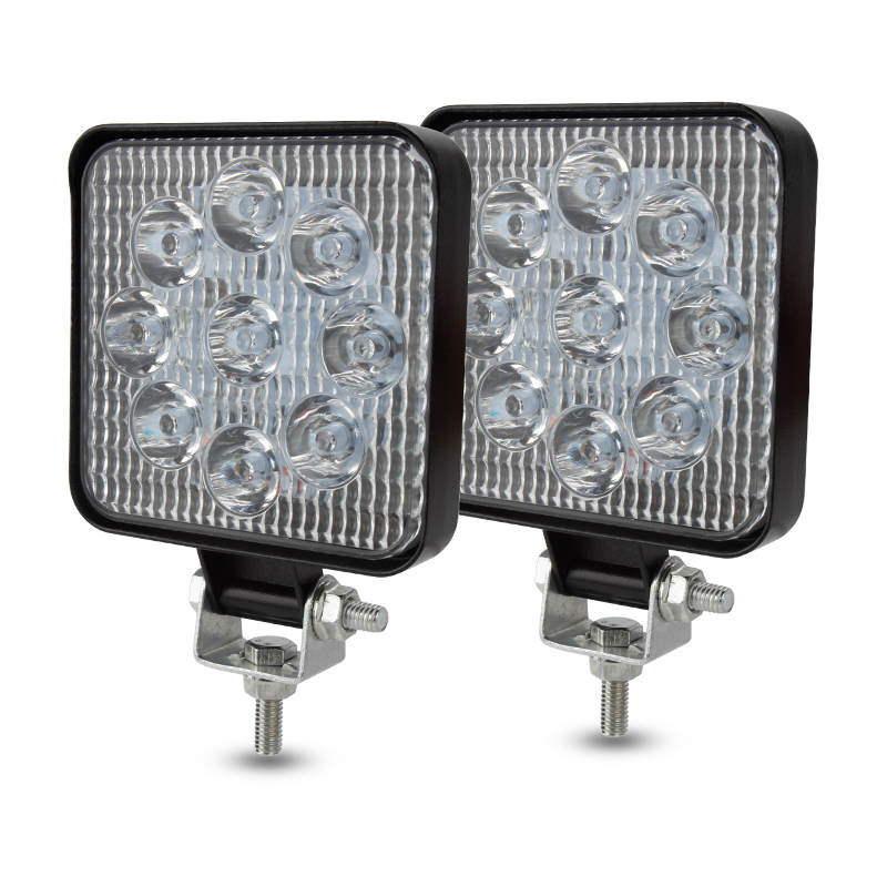 Super bright auto led working light round square 12v 24v 48w car led work lights