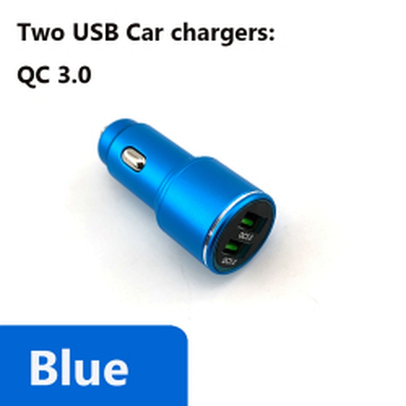 Factory Oem Mini 15W 12W Mobile Phone Charger Adapter Fast Dual USB Electric Car Charger For Xiaomi