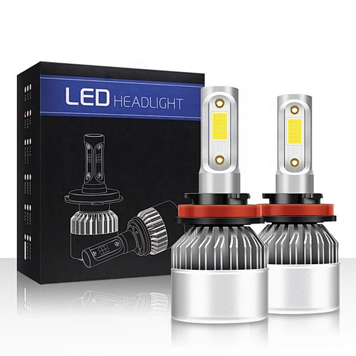 S2 h4 h7 h13 h11 9005 9006 cob led headlight 72w 8000lm all in one head lamp bulb car led headlights
