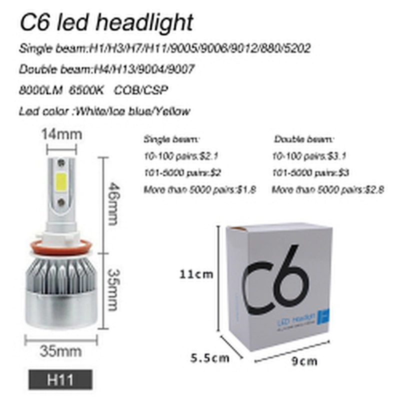 Auto Lighting System brand new 20000lm led head light 9006 h1 h4 high low headlight