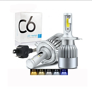 waterproof c6 led auto headlamp bulb 6000k 8000k car light h4 h7 h11 h13 9005 9003 9012 c8 automotive led headlight