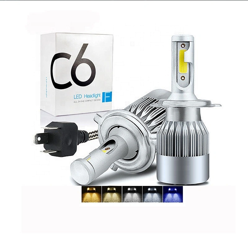 waterproof c6 led auto headlamp bulb 6000k 8000k car light h4 h7 h11 h13 9005 9003 9012 c8 automotive led headlight