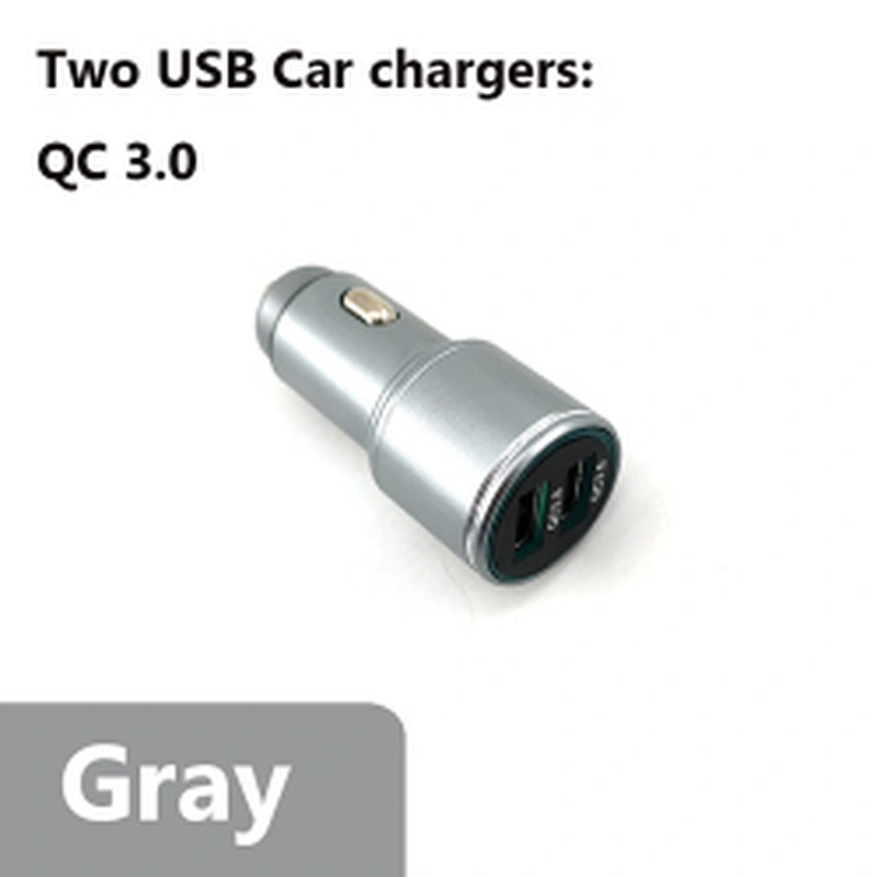 Factory Oem Mini 15W 12W Mobile Phone Charger Adapter Fast Dual USB Electric Car Charger For Xiaomi