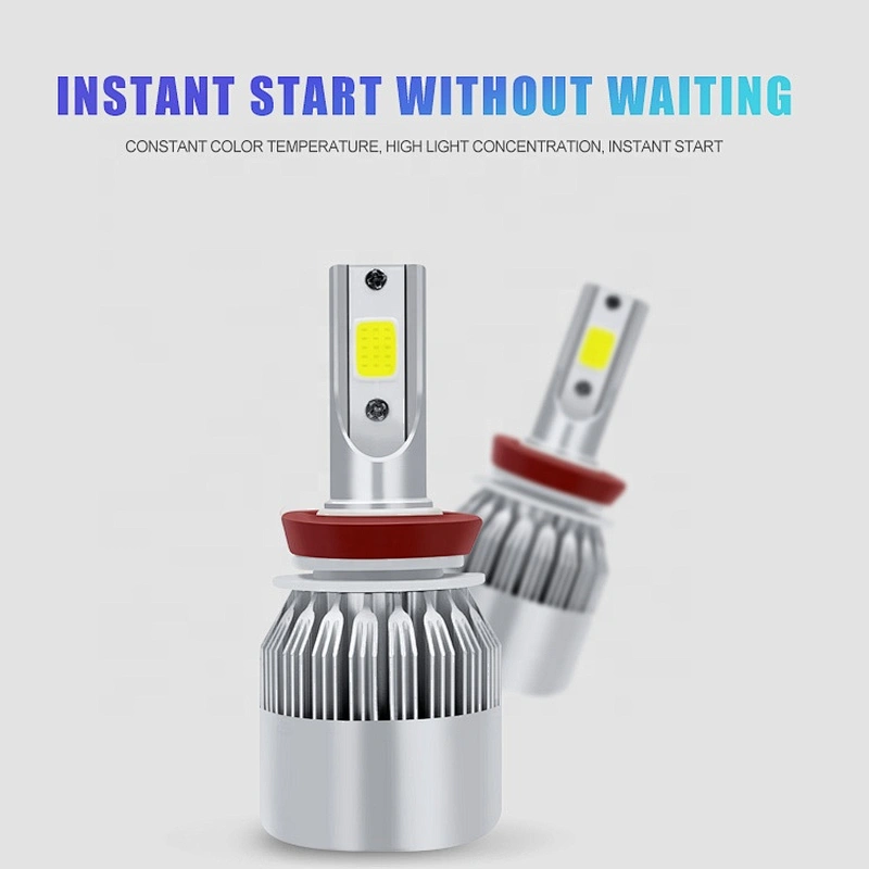 Brightest led auto headlamp bulb 4300k 6000k 8000k car light h1 h4 h7 h11 h13 9005 automotive led headlight kits