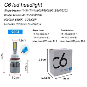 Auto Lighting System brand new 20000lm led head light 9006 h1 h4 high low headlight