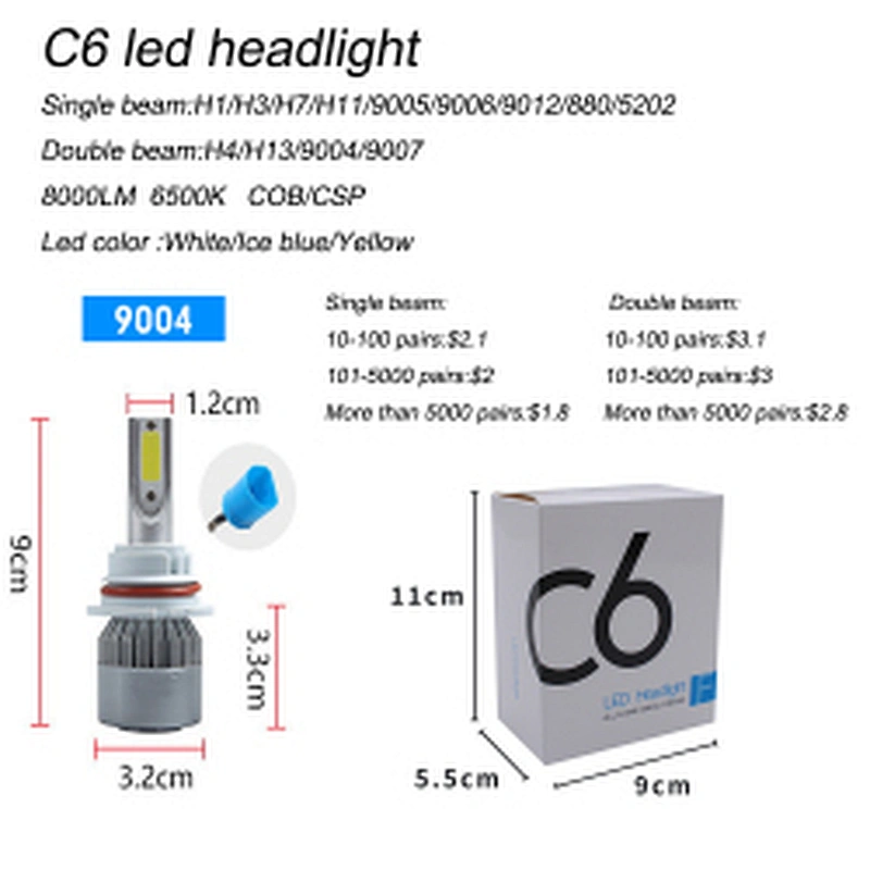 Auto Lighting System brand new 20000lm led head light 9006 h1 h4 high low headlight