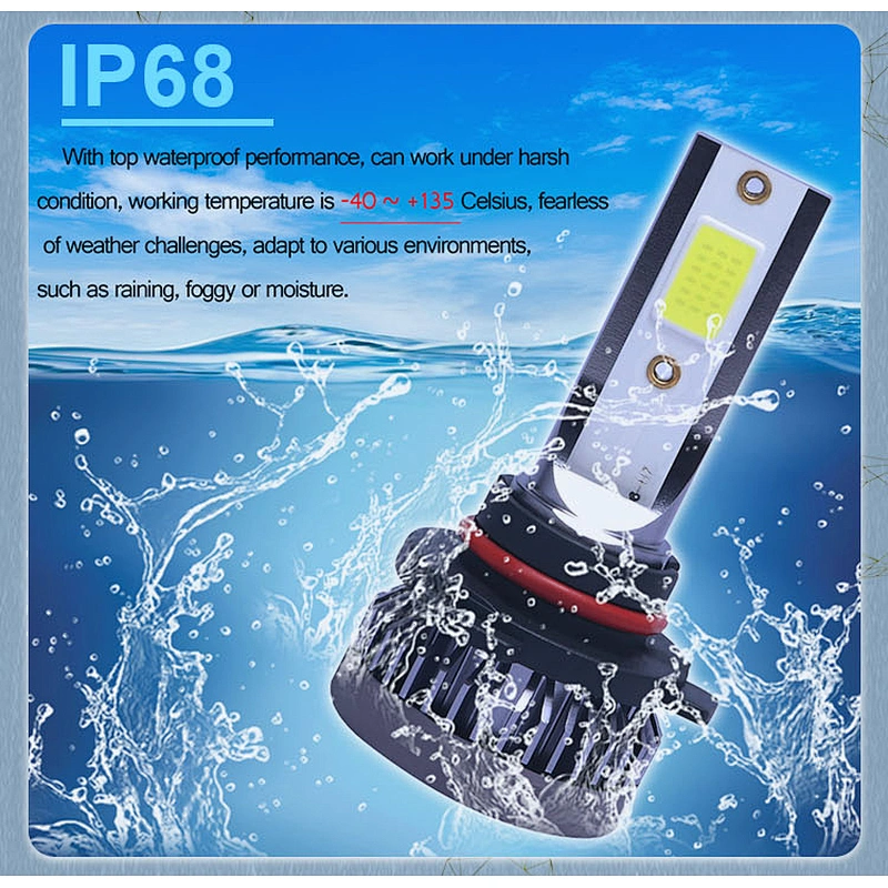 Liangjian fanless mini led car light 3000k 6000k 8000k auto headlamp h1 h4 h7 h11 h13 h27 automotive led headlight bulb