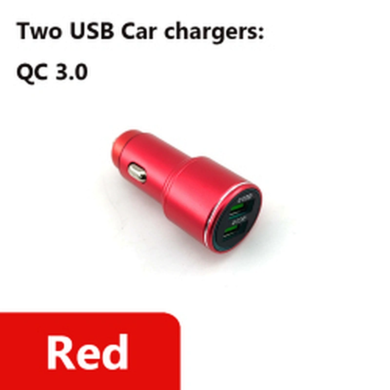 Factory Oem Mini 15W 12W Mobile Phone Charger Adapter Fast Dual USB Electric Car Charger For Xiaomi