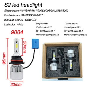 High power headlights led h11 led headlight bulbs s2 led headlight