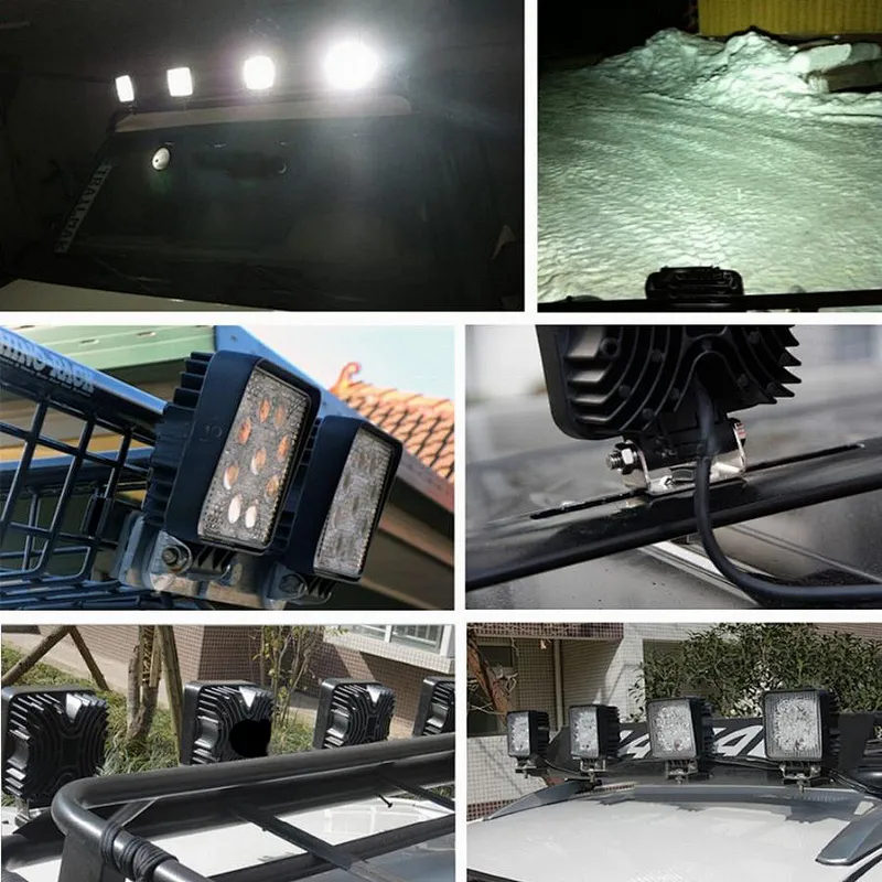 Easy to install high power Car Motorcycle LED Lights 12-24V Mini Work Lamp Truck Accessories