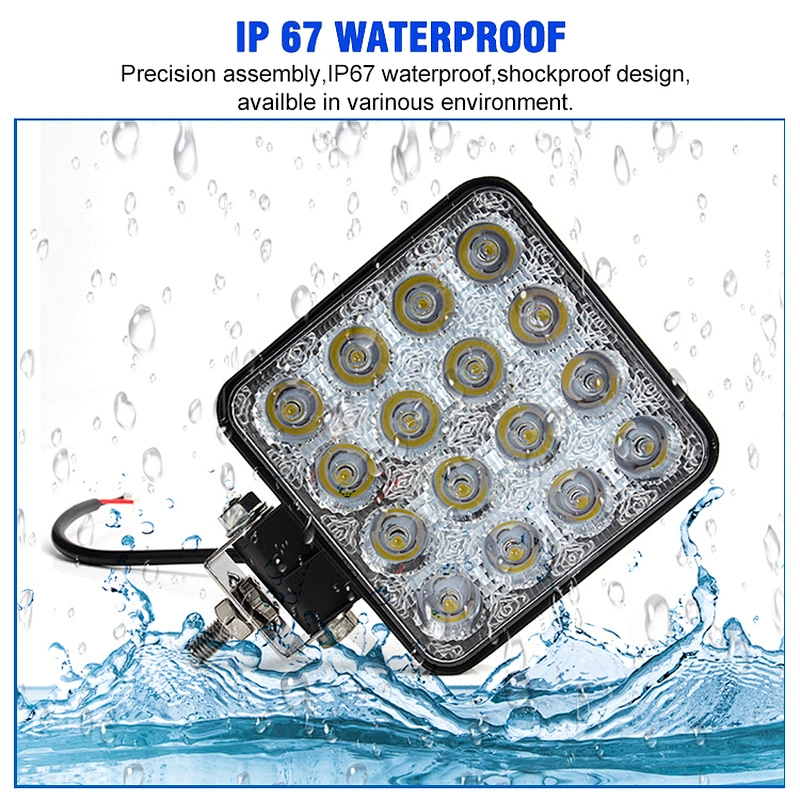 48w 16pcs off road car light inspection lamp led work light
