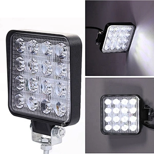EXCAVATOR WORK LIGHT LED DRIVING LIGHT WORK LAMP 27W SQUARE 12V 24V OFFROAD LAMP 4WD ATV SUV OFFROAD TRUCK MACHINARY VEHICLE