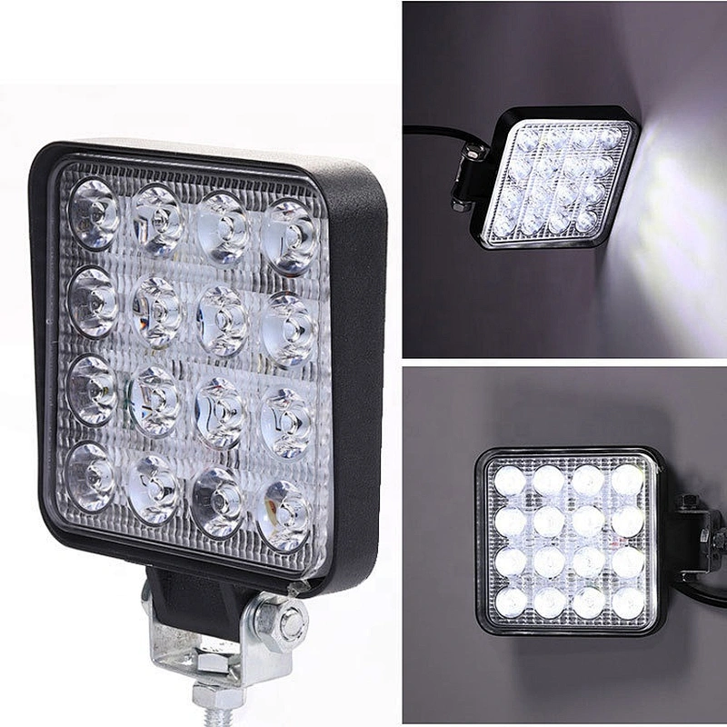 EXCAVATOR WORK LIGHT LED DRIVING LIGHT WORK LAMP 27W SQUARE 12V 24V OFFROAD LAMP 4WD ATV SUV OFFROAD TRUCK MACHINARY VEHICLE