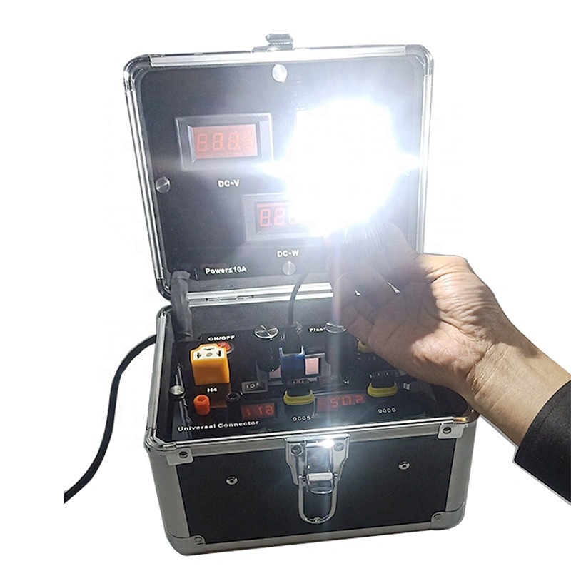 Aluminum silver box LED headlight test box led headlamp testing AC85V-AC265V testing demo