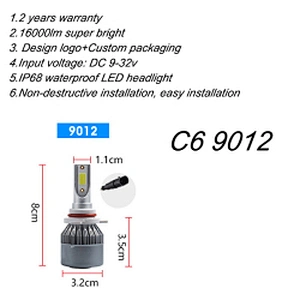 C6 led headlight nighteye led 10000lm h13 led bulb