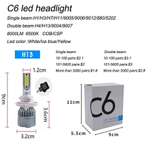 Auto Lighting System brand new 20000lm led head light 9006 h1 h4 high low headlight
