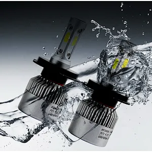 led headlights S2 h4 cob led headlight 9006 5202 h4 H7 H1 H3 car led bulbs