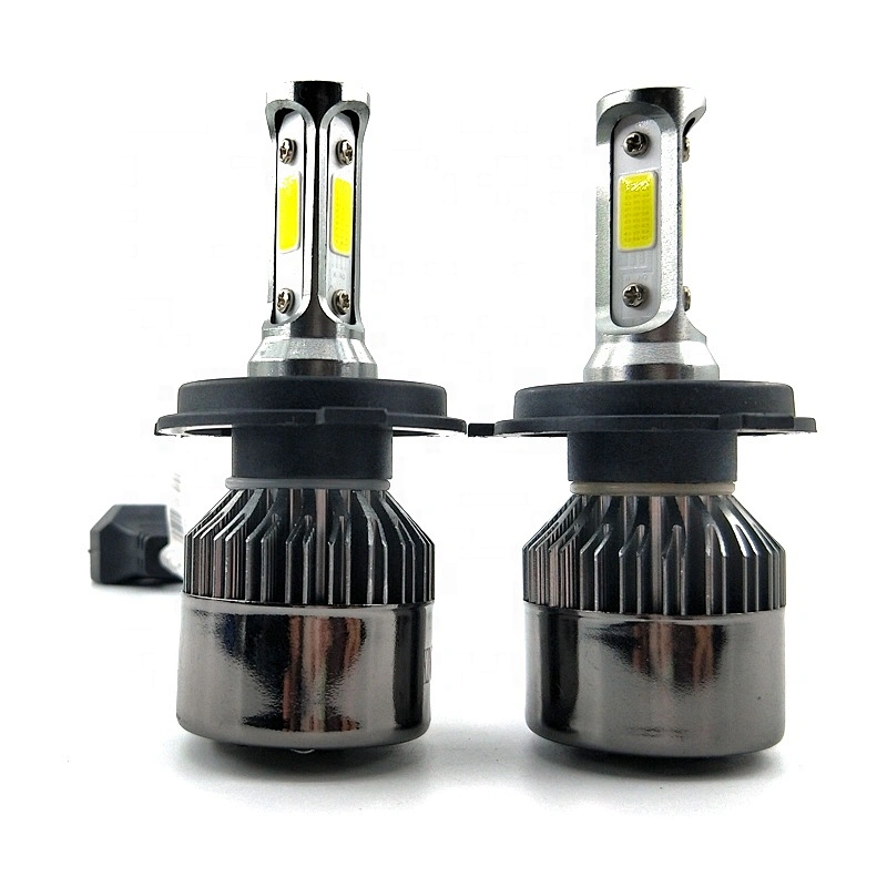 led headlights S2 h4 cob led headlight 9006 5202 h4 H7 H1 H3 car led bulbs