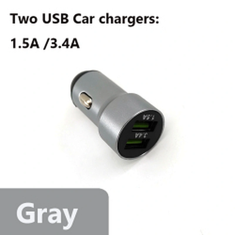 Mobile Phone Accessories Wholesale Battery Charger Car Dual USB Port EV Phone Car Charger