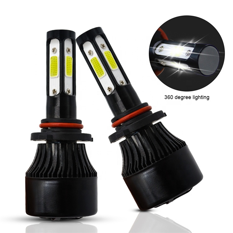 4-sided Automobile Led Car Lights H4/h13/9004/9007 Motorbike Headlamp