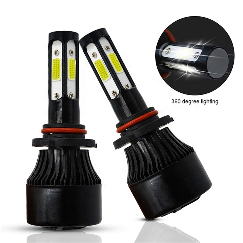 4-sided Automobile Led Car Lights H4/h13/9004/9007 Motorbike Headlamp