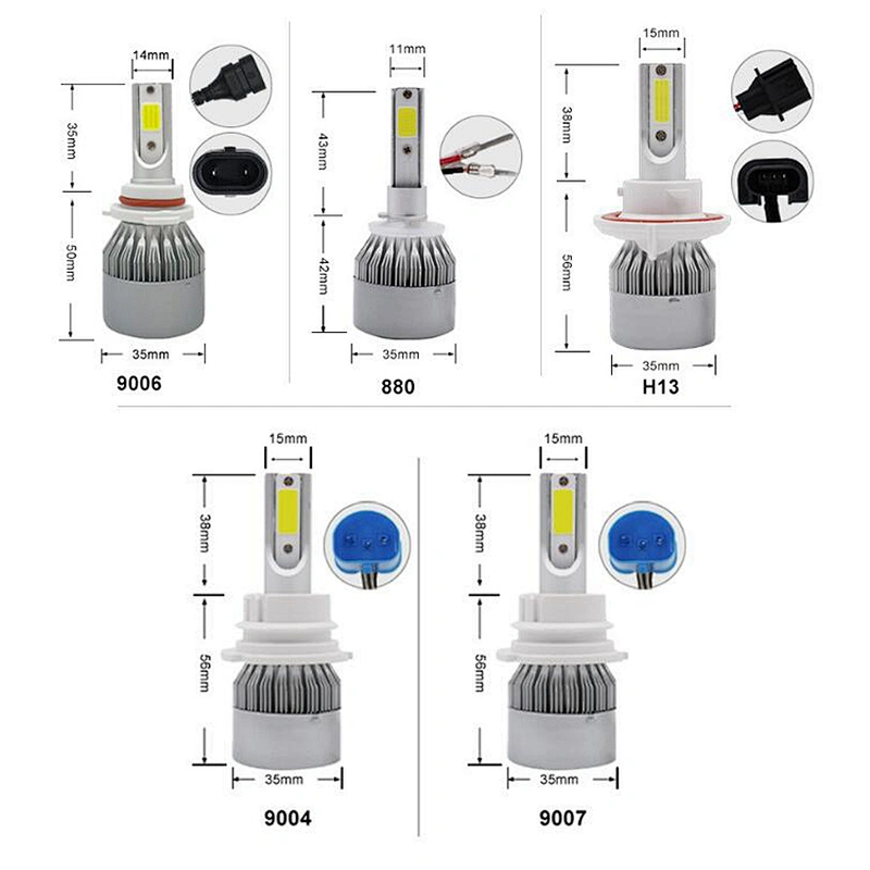 Auto Lighting System brand new 20000lm led head light 9006 h1 h4 high low headlight