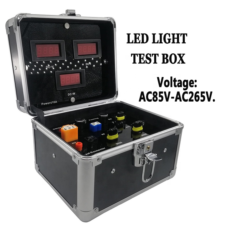 Aluminum silver box LED headlight test box led headlamp testing AC85V-AC265V testing demo