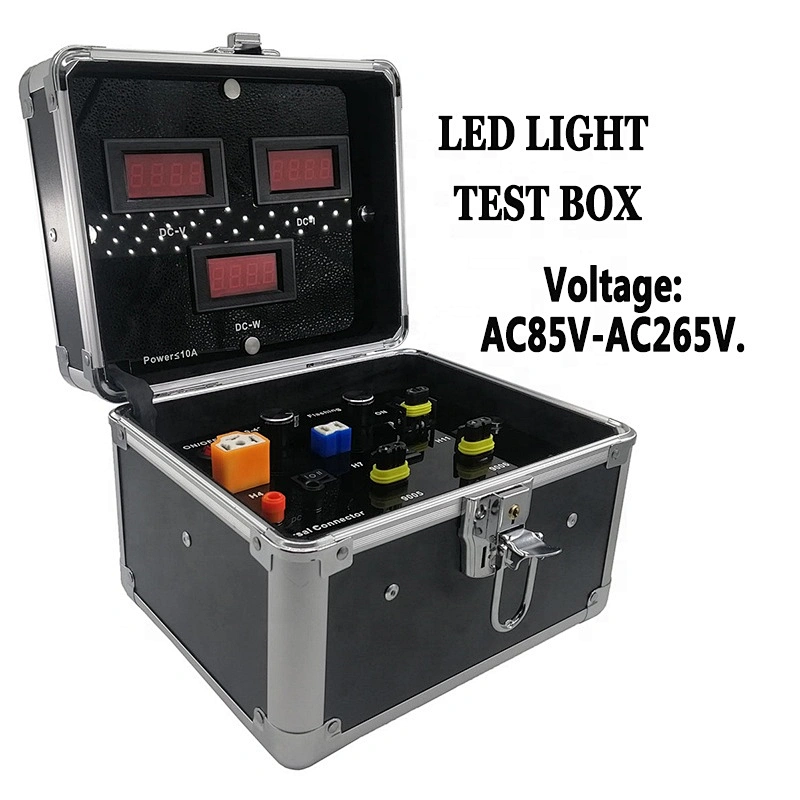 Aluminum silver box LED headlight test box led headlamp testing AC85V-AC265V testing demo