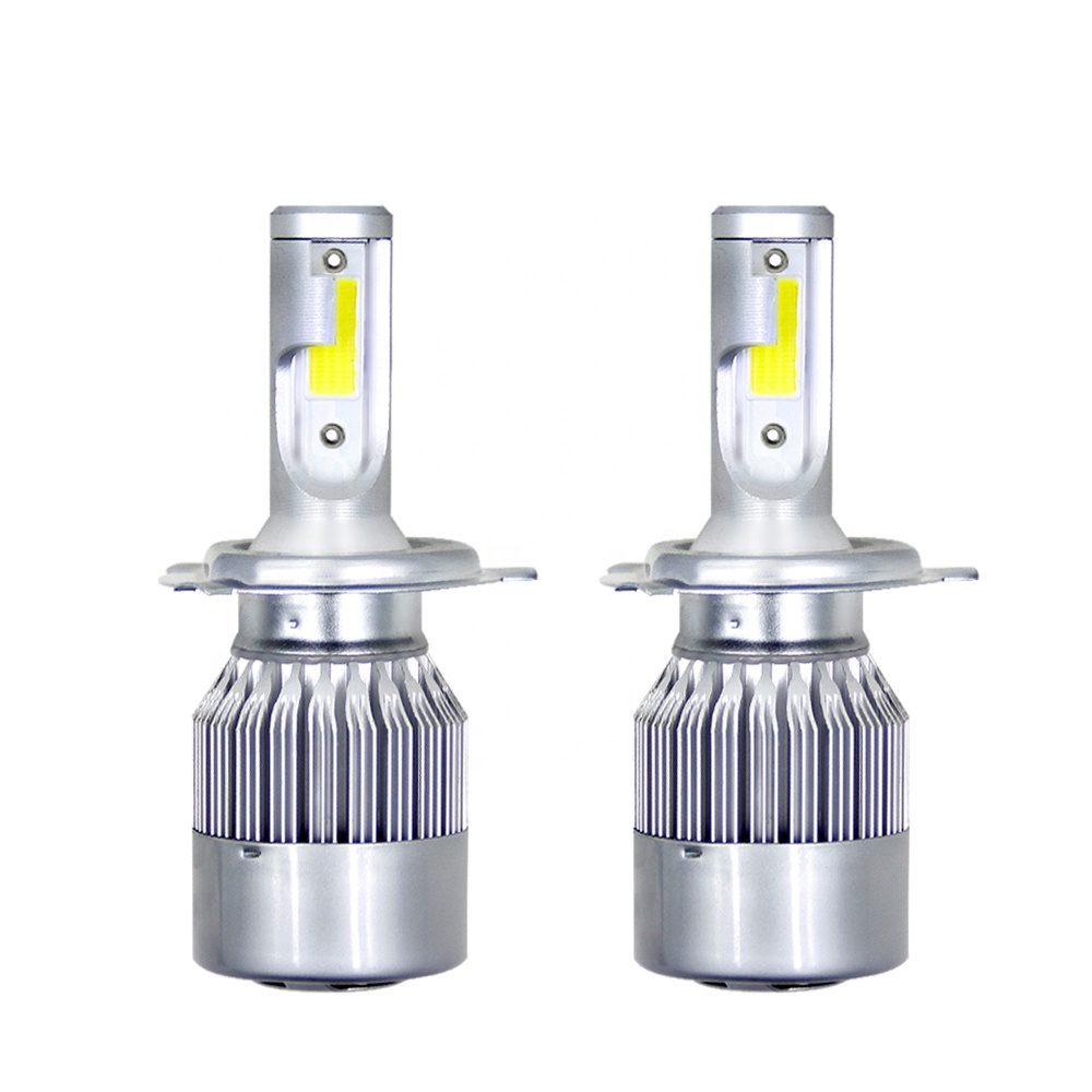 Cheap auto led headlampbick 4300k 6000k 8000k car light h4 h7 h11 9005 automotive c6 led headlight bulb kits
