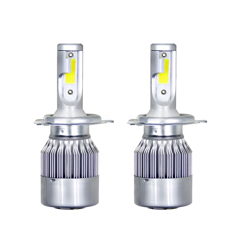 Cheap auto led headlampbick 4300k 6000k 8000k car light h4 h7 h11 9005 automotive c6 led headlight bulb kits