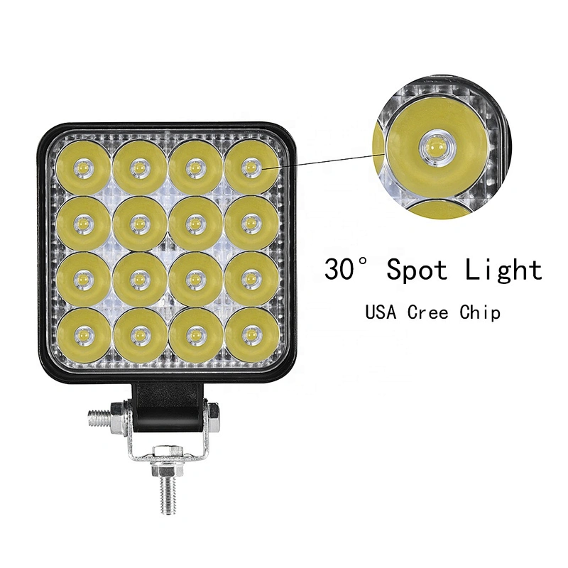 car led work light 48w flood lamp for car suv irradiation lamp