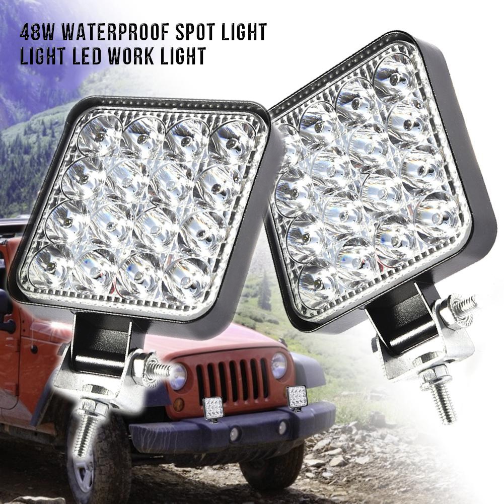 car led work light 48w flood lamp for car suv irradiation lamp
