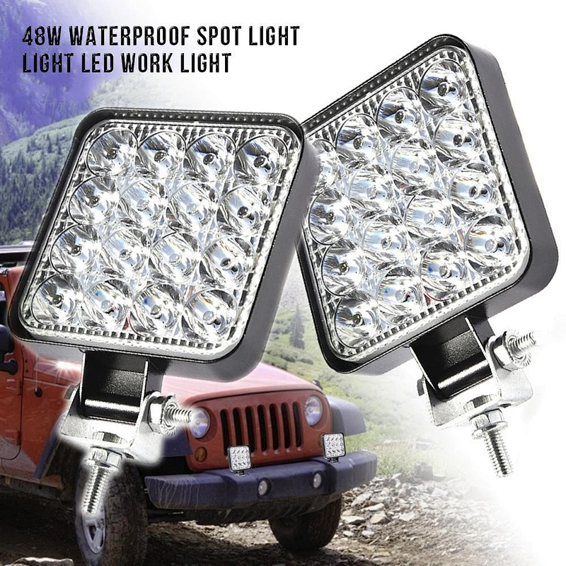 car led work light 48w flood lamp for car suv irradiation lamp