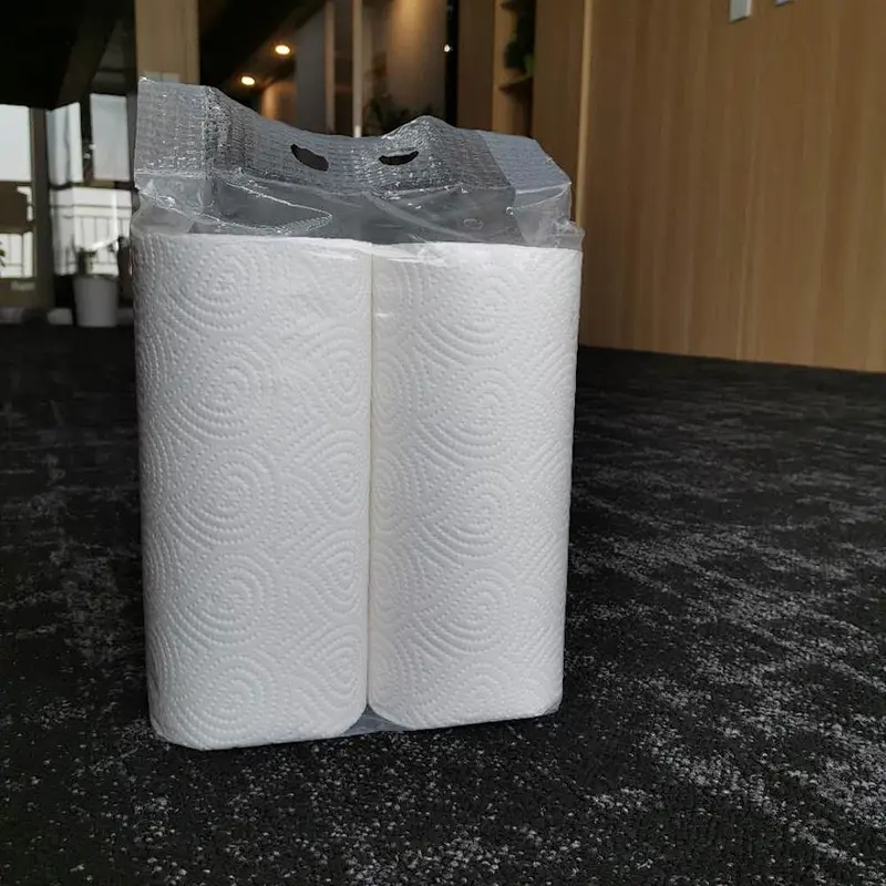 Full embossed individually wrapped paper kitchen, strong oil absorption tissue paper kitchen towel paper